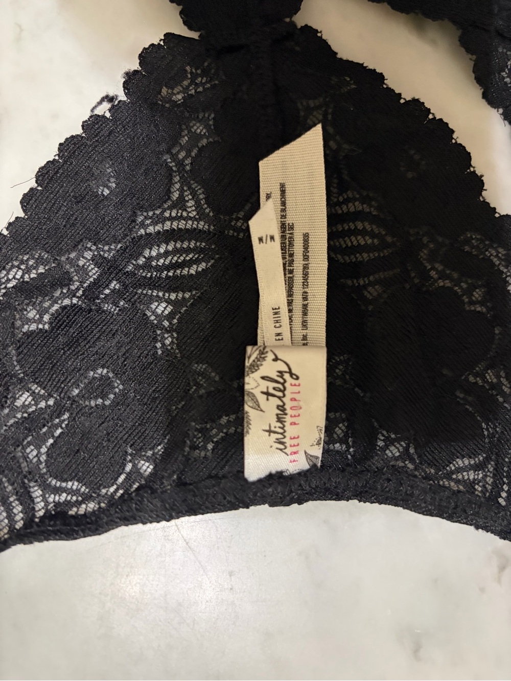 Free People Black Lace Racerback Bralette - Picture 4 of 4